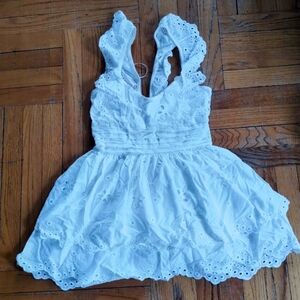 Altar'd State Eyelet White Mini Dress